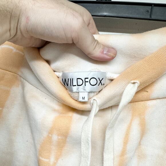 Wildfox Jude Melon Sweatpants Large Tie Dye Orange Wide Leg Size Medium - Picture 3 of 4